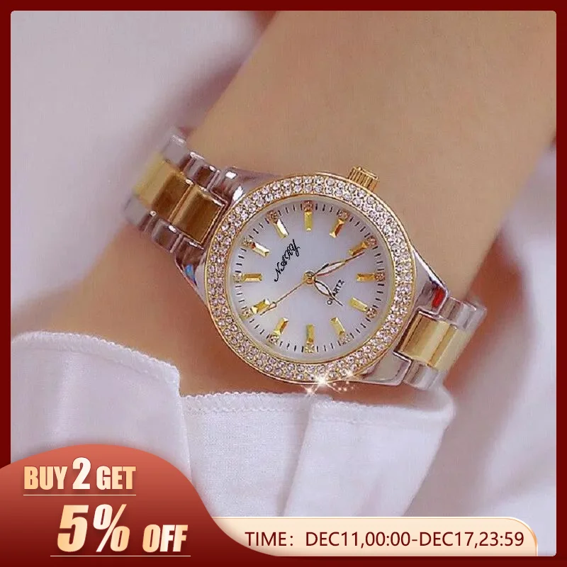 Relojdoradoinformaleleganteparamujerrelojdecuarzocon