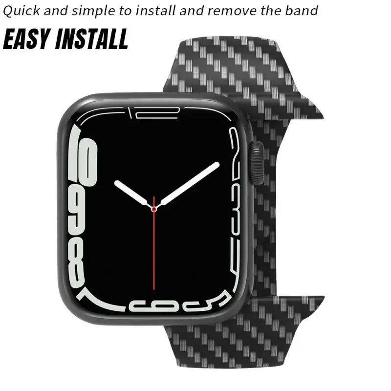 Premium Carbon Fiber Watch Case and Band Set - Sleek Protective Cover and Strap