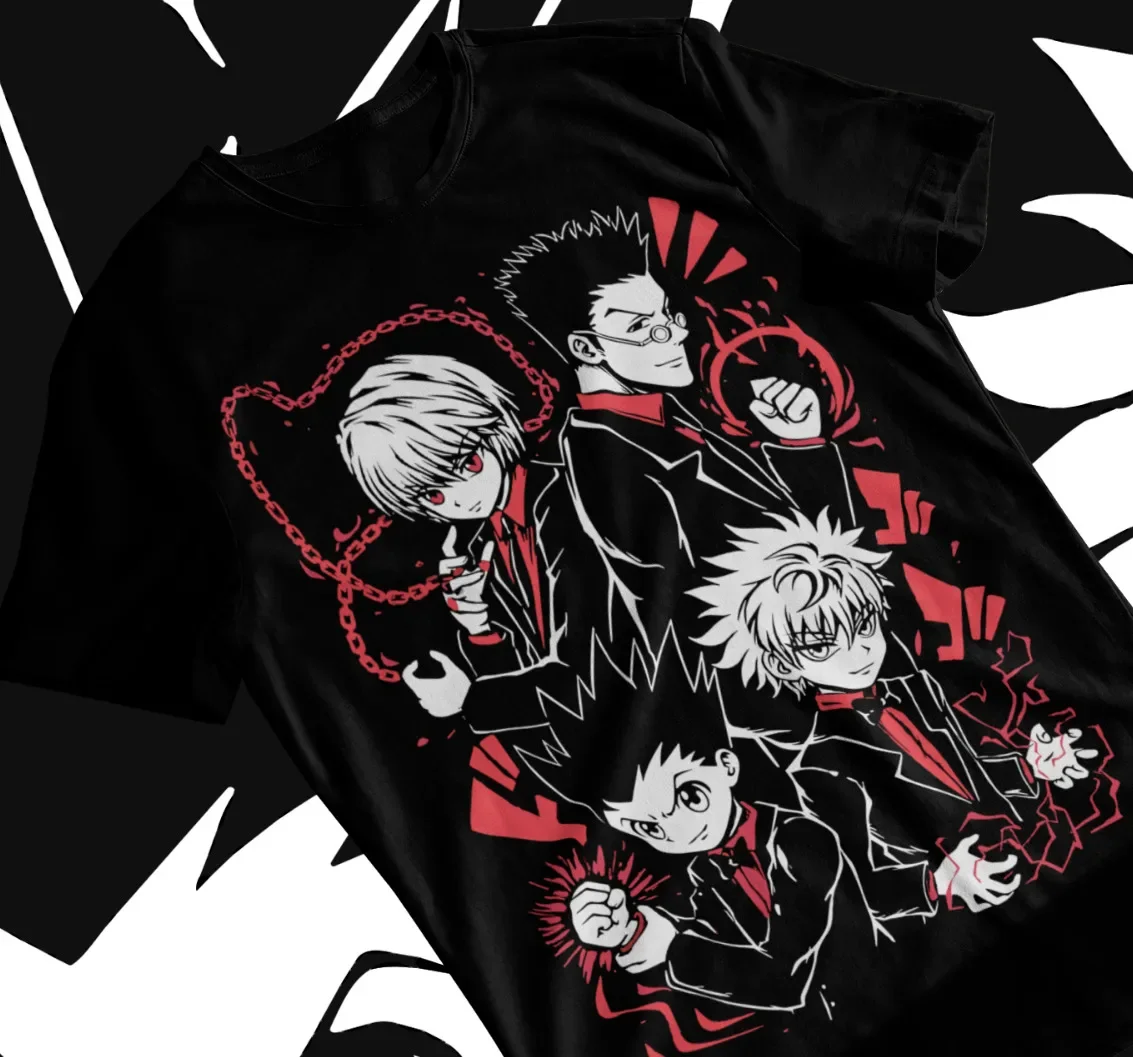 

Аниме графика, Hunter Gon Killua футболка Мягкая футболка