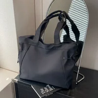 Casual Fashion Large Capacity Tote Bag – Simple Drawstring Shoulder Handbag for Women, Stylish Travel & Everyday Aesthetic Tote - Image 4