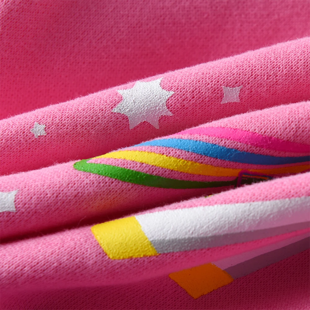 DXTON Mädchen-Baseballjacken, Einhorn-Motiv, für Kinder, Sport-Oberbekleidung, Mantel, Freizeitkleidung für Kinder, Strickjacke, Winter, warme Jacken für Kleinkinder – Detail 9