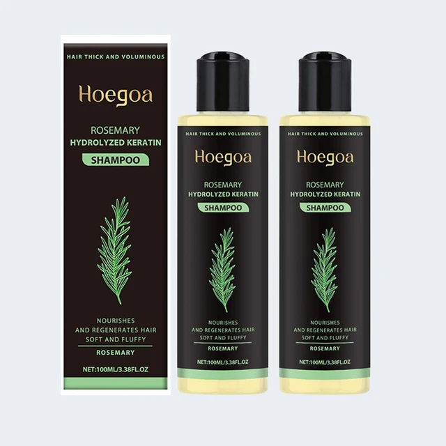 Shampoing pour la croissance des cheveux au romarin, huile de romarin biologique pour la croissance des cheveux, shampoing épais Anti-perte naturel pour cheveux amincissants, 1/2 pièces 1