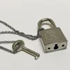 NANA Necklace Honjo Ren Oosaki Nana lover's KEY Lock Metal Pendant Cosplay Costume Gift 5
