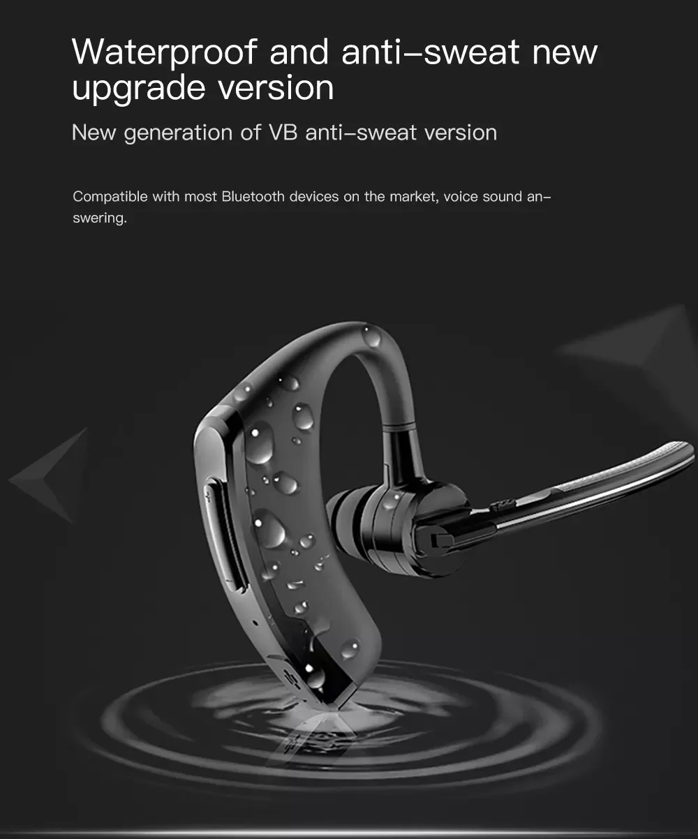 Newest K20 Wireless Bluetooth Headset Earphones CVC8 Noise