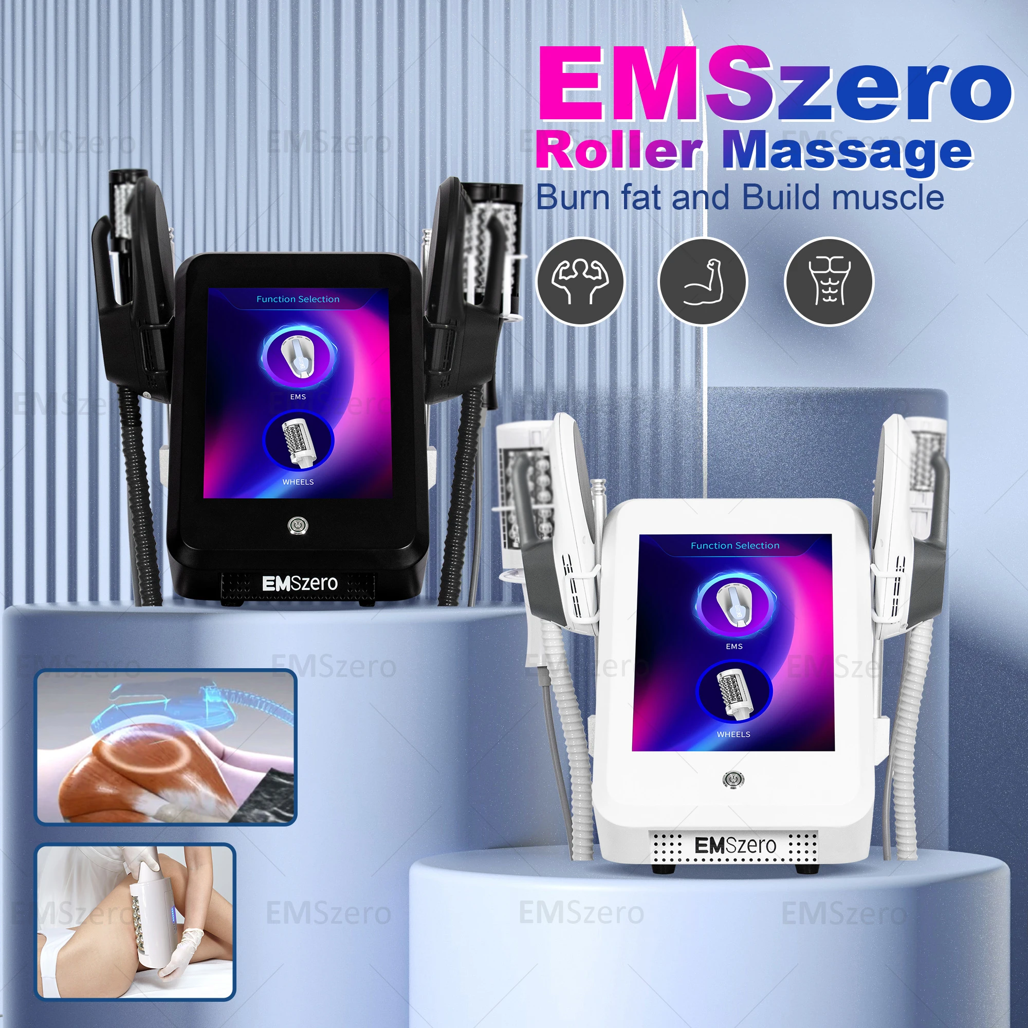 Body Sculpting EMSzero 2 Handles NEO Roller Lose weight tighten skin Portable EMSzero Roller RF Machine