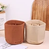 Women Make Up Bag Bucket Felt Insert Bag Soft Pouch Handbag Travel Purse Liner Portable High-capacity Cosmetic Organizer 5Colors 3