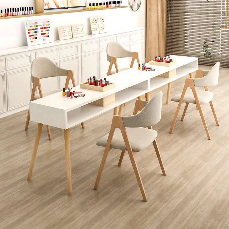 Luxury Designer Manicure Table Beauty Office Wood Simple Cleaner Manicure Table Shop Modern Mesa Manicura Salon Furniture RR50MT wood shop office manicure table beauty women luxury manicure table simple fashion schmincktisch commercial furniture rr50mt