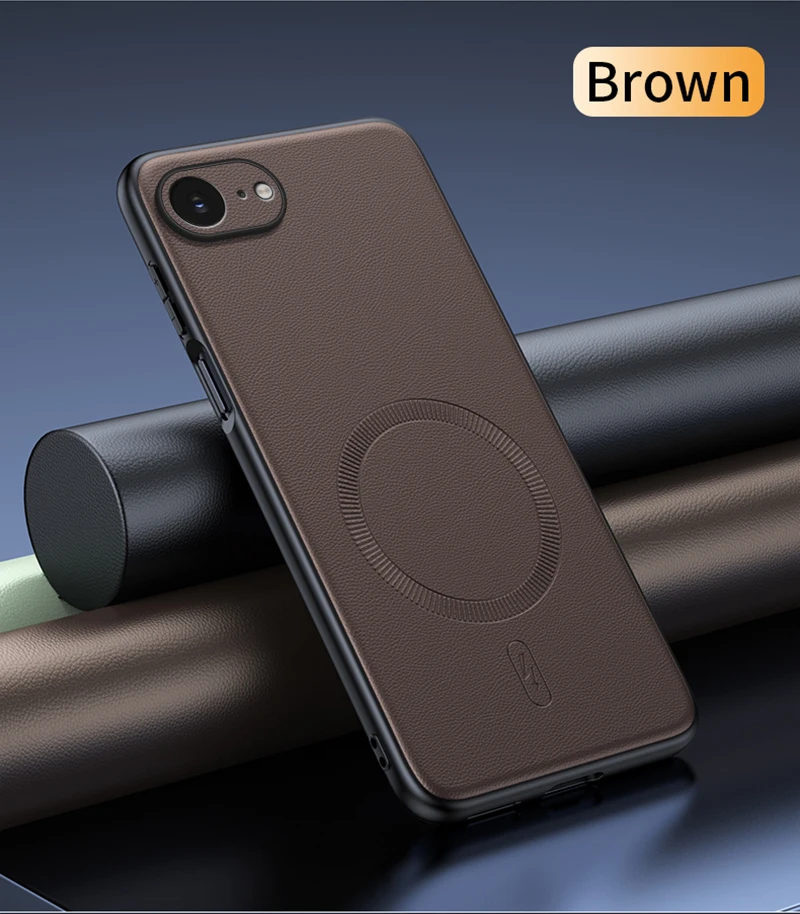 Für iPhone 17e Hülle Magnetische Leder-Schutzhülle für iPhone 17e 16e Anti-Fingerabdruck Rutschfeste PC+TPU-Hülle – Detail 21