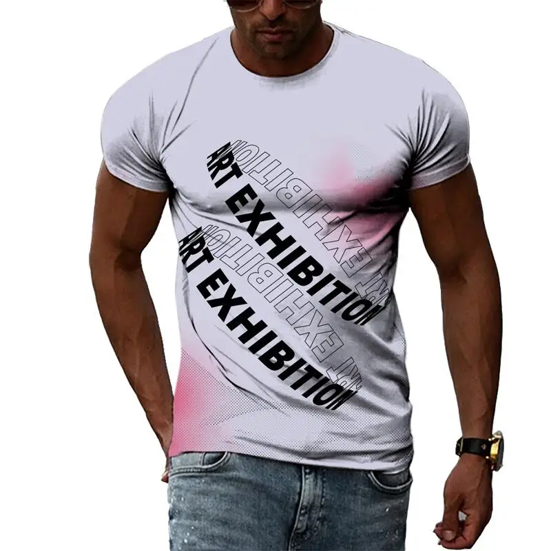 

Summer Leisure Pattern A Man Of Iron Men's T-shirt Hip Hop 3D Print Personality Neck Short Sleeve Fashion Clothes