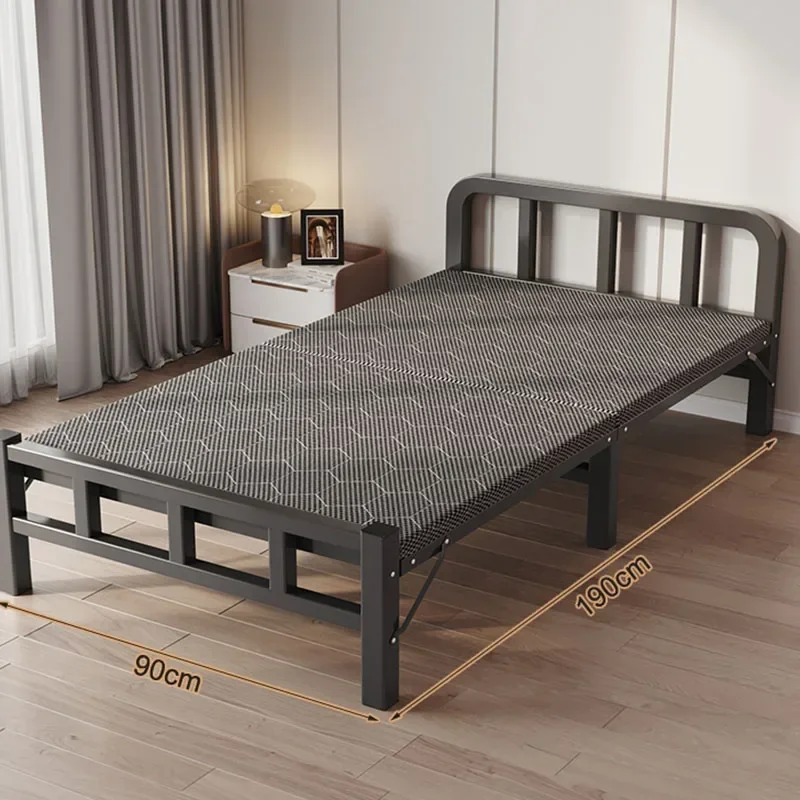El&aacute;stica Postmodern Furniture，Minimalism Floor Bed Frames Single Space Saving Modern Accent Advanced Sense Bed Lazy People Cama