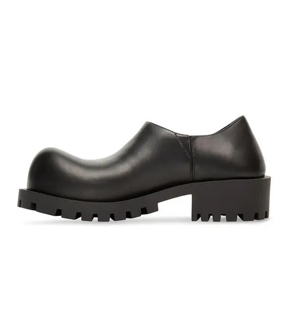 Genuine Leather Black Designer Mens Thick Platform Formal Shoes Spring