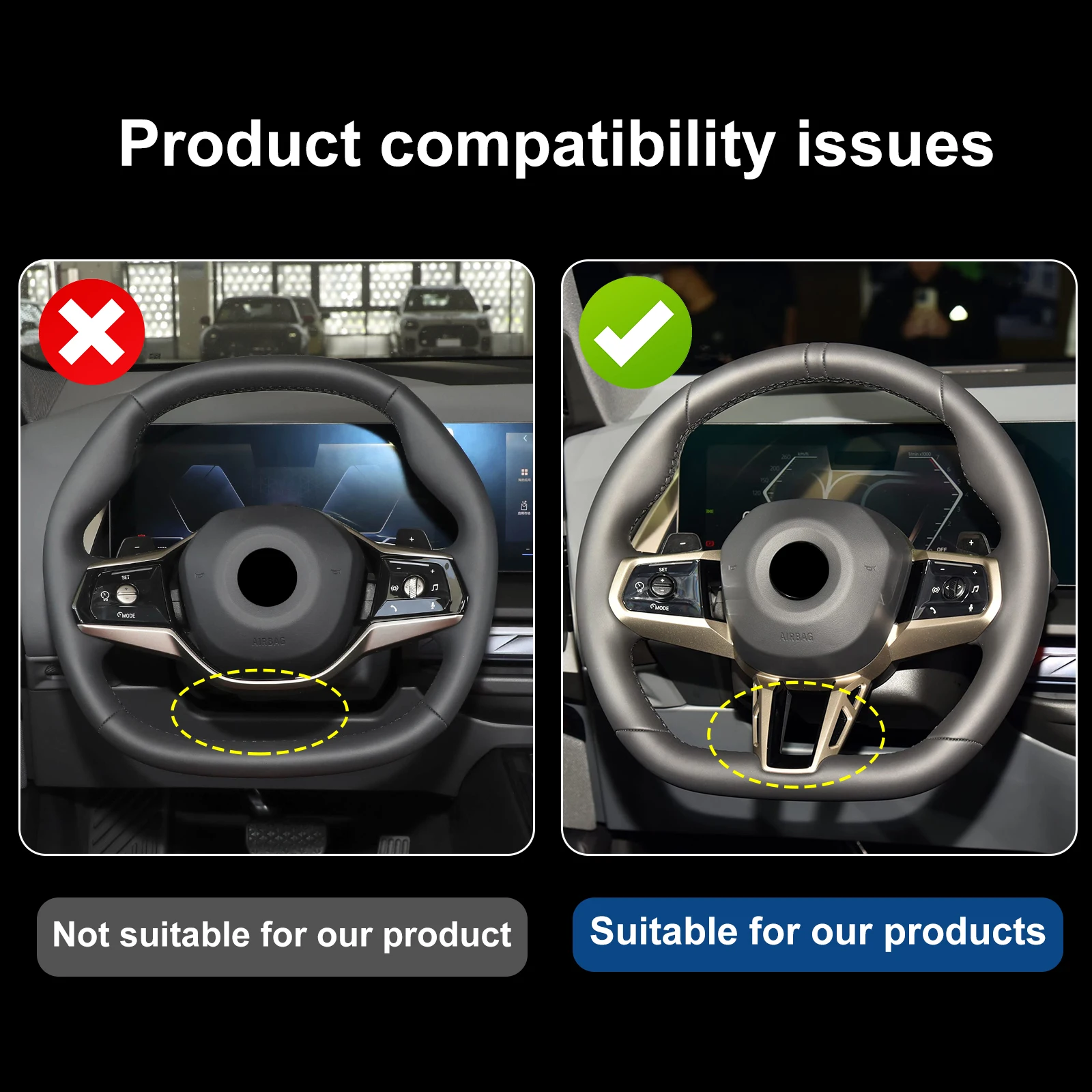 Car Steering Wheel Shift Paddle Shifter Interior Trim Sticker