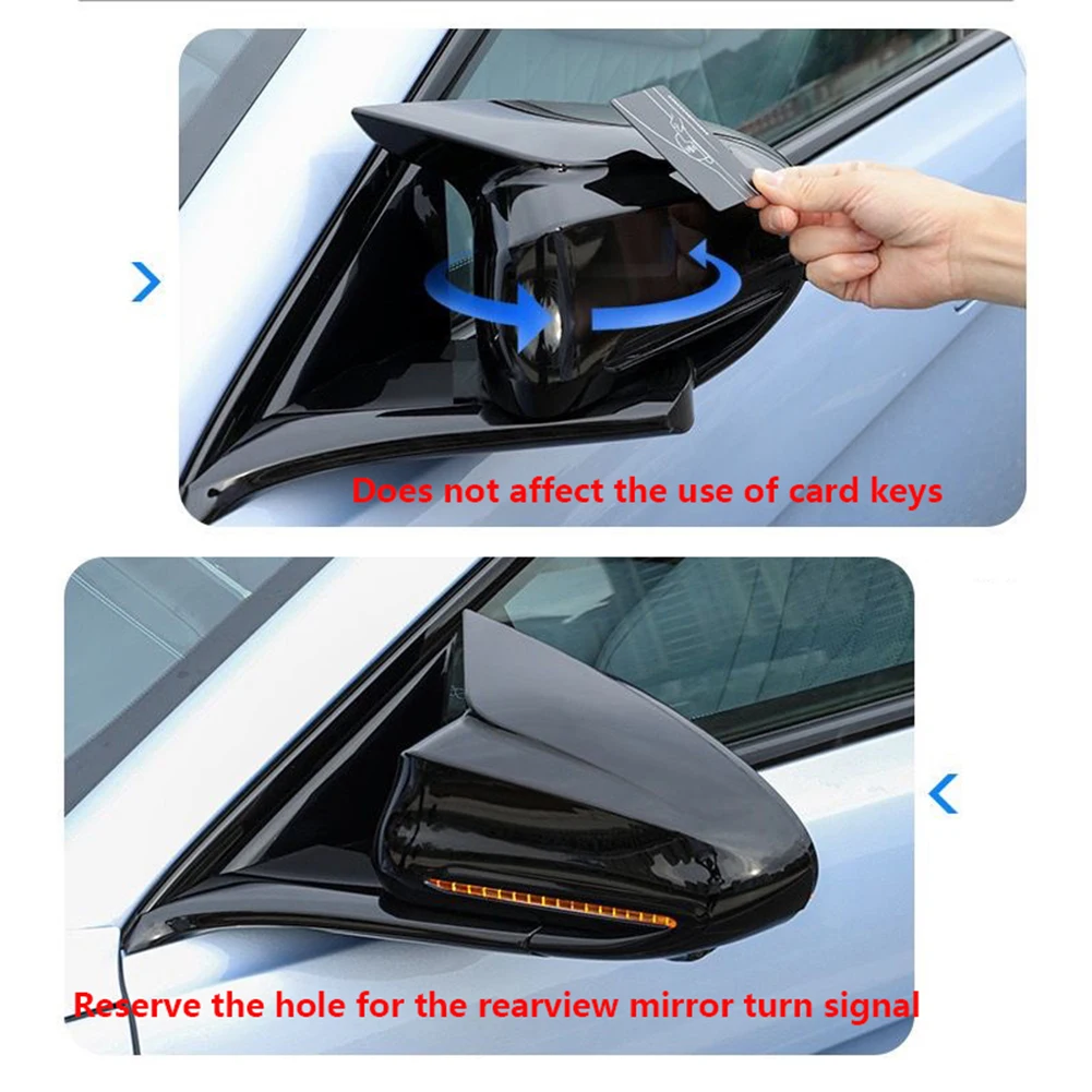 Neueste hochwertige abs 1 Paar Auto Rückspiegel Seitens piegel Abdeckung Verkleidung für byd Dichtung atto 4 2012-2016 Autozubehör – Detail 6