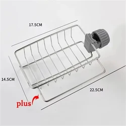 Stainless Steel Kitchen Sink Organizer and Drainer (With Towel holder)