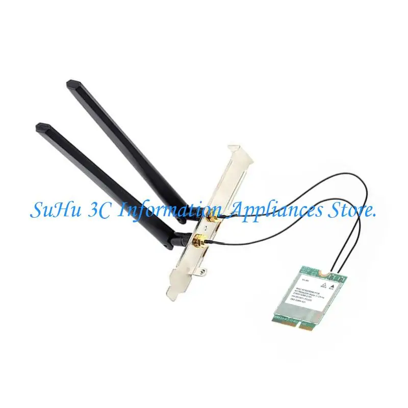 MT7922 WiFi 6E 어댑터 M.2 트리플 밴드 6GHz/5GHz/2.4GHz 호환 5.2