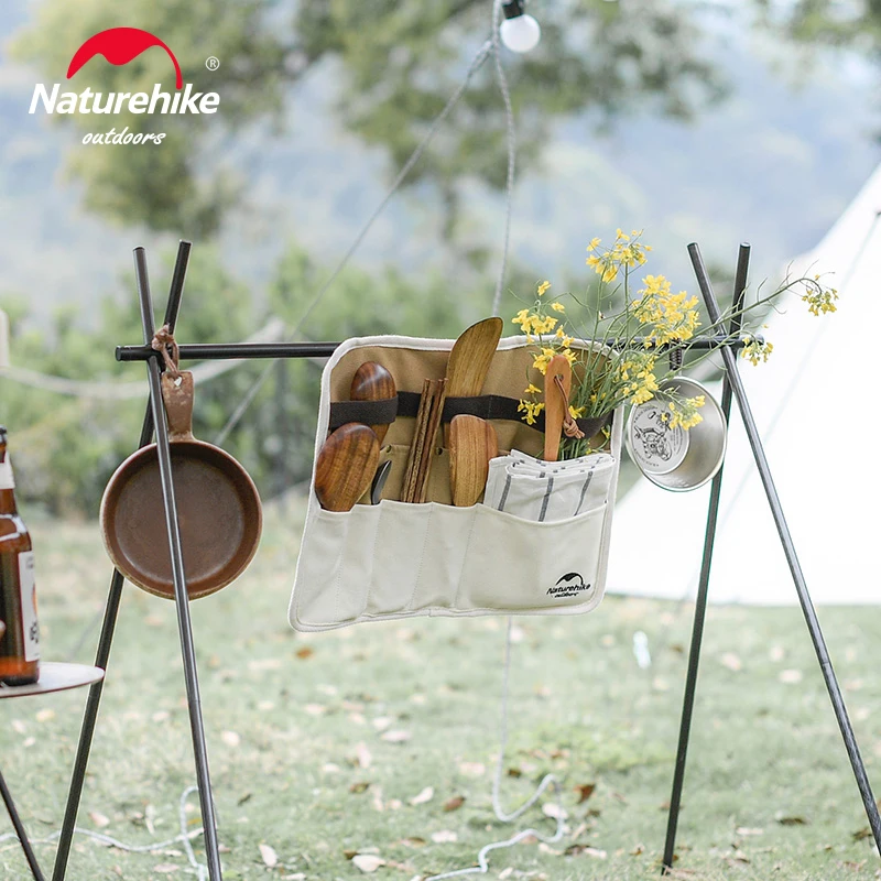 Naturehike Portable Picnic Tableware Storage Bag Chopsticks Straw Knife and Fork Spoon Bag Camping Picnic Bags NH19PJ085