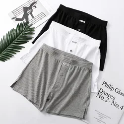 Mens Breathable Casual Shorts Striped Aro Pants Sweatpants Underwear Sleep Bottoms Sleepwear Elastic Seamless Trunks Homewear