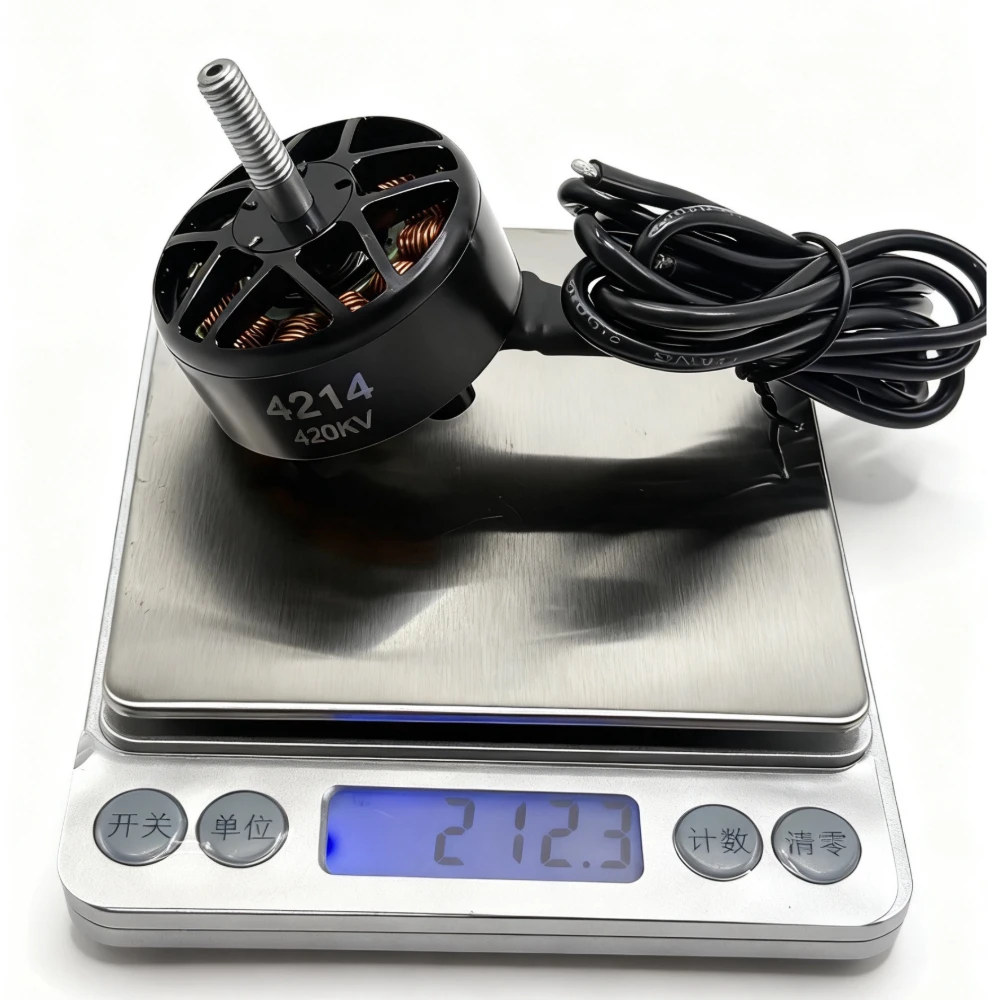 1/4개 4214 420kv 브러시리스 모터(GF1410 호환), X413 FPV 프레임 키트용 11-15인치 프로펠러 장착 가능, 장거리 RC 드론 Qu용