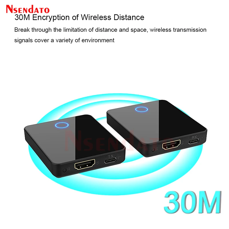 30M 1080p Wireless HDMI Extender HDMI-Compatible Wireless Video Transmitter and Receiver For PC Camera TV Laptop