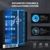 Outdoor Wine and Beverage Refrigerator Single & Dual Zone Wine Fridge Under Counter Beer Cooler Fridge Built-In Freestanding 3