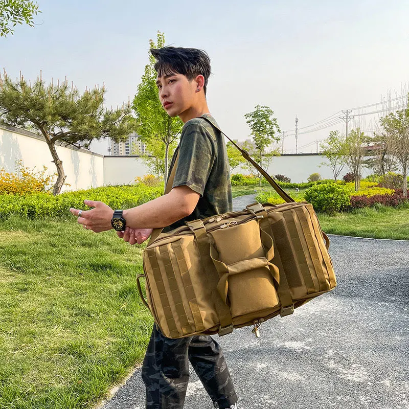 Mountaineering Bag, Large Capacity Handheld Luggage Bag, Multi Purpose Backpack, Handheld Travel Bag, Dual Purpose Fitness Bag 3