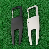 Golf Divot Tool Golf Putting Green Fork Zinc Alloy Golf Divot Repair Tool Pitch Groove Cleaner Golf Pitchforks Golf Accessories 2