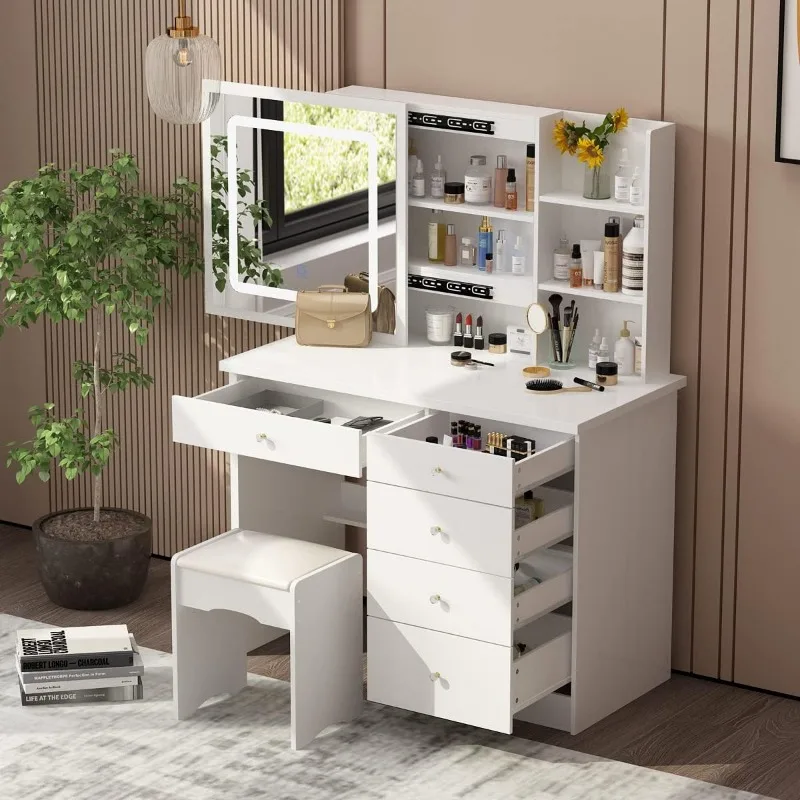 https://ae01.alicdn.com/kf/S4b1c1b85a81e4b9bb0bec2c775219c8eN/AIEGLE-Large-Vanity-Desk-Set-with-Sliding-Lighted-Mirror-Makeup-Dressing-Table-Hidden-Shelves-Cushioned-Stool.jpg