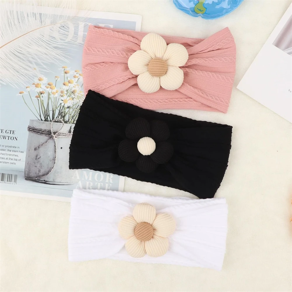 مجموعة زهرة طفل الفتيات Headbands موضة لينة مطاطا...