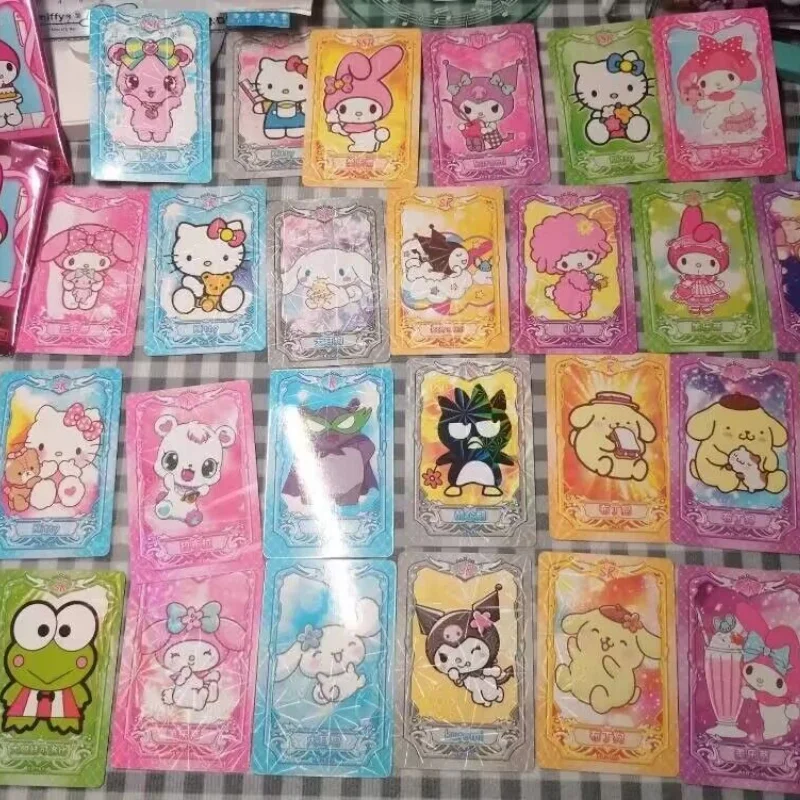 

Kawaii Sanrio Φ Kuromi Hello Kitty 32Bag 224 листов карточная игра My Melody Booster Box мультяшная игрушка подарок