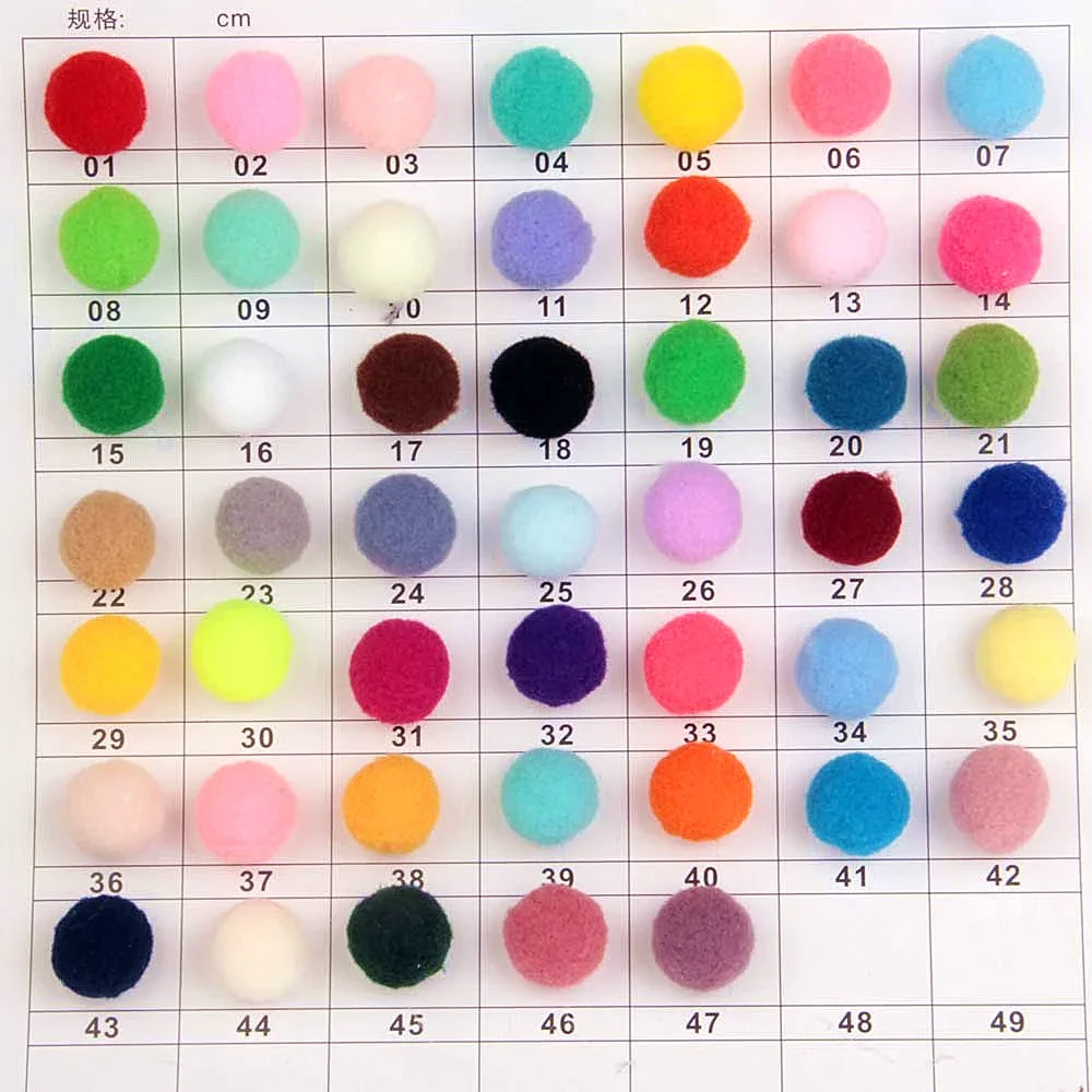 Soft Pom Poms Ball Furball DIY Pom Poms Craft Supplies 20g 8mm 10mm 15mm 20mm 25mm 30mm