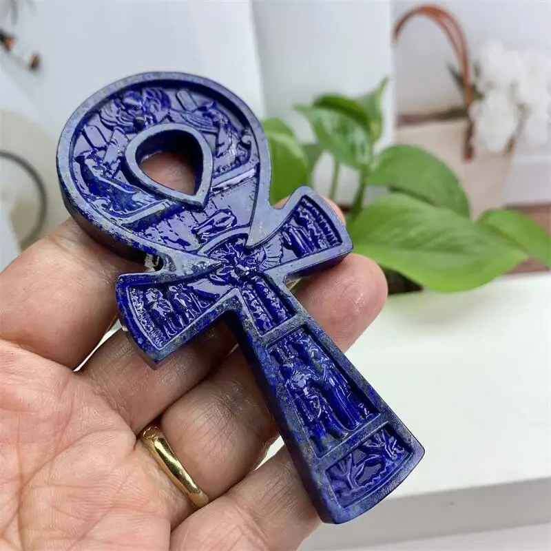 

10cm Natural Lapis Lazuli Anka Carving Crafts Healing Energy Stone Fashion Home Decoration Gift Table Top Ornaments 1PCS