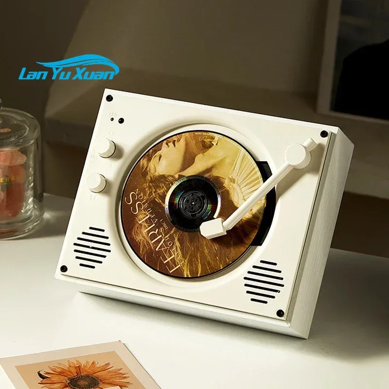 Altoparlante Bluetooth A Parete Classico Lettore Cd Lossless Retrò Con Telecomando Supporto Musicale Wilress U Disk Play Nuovo