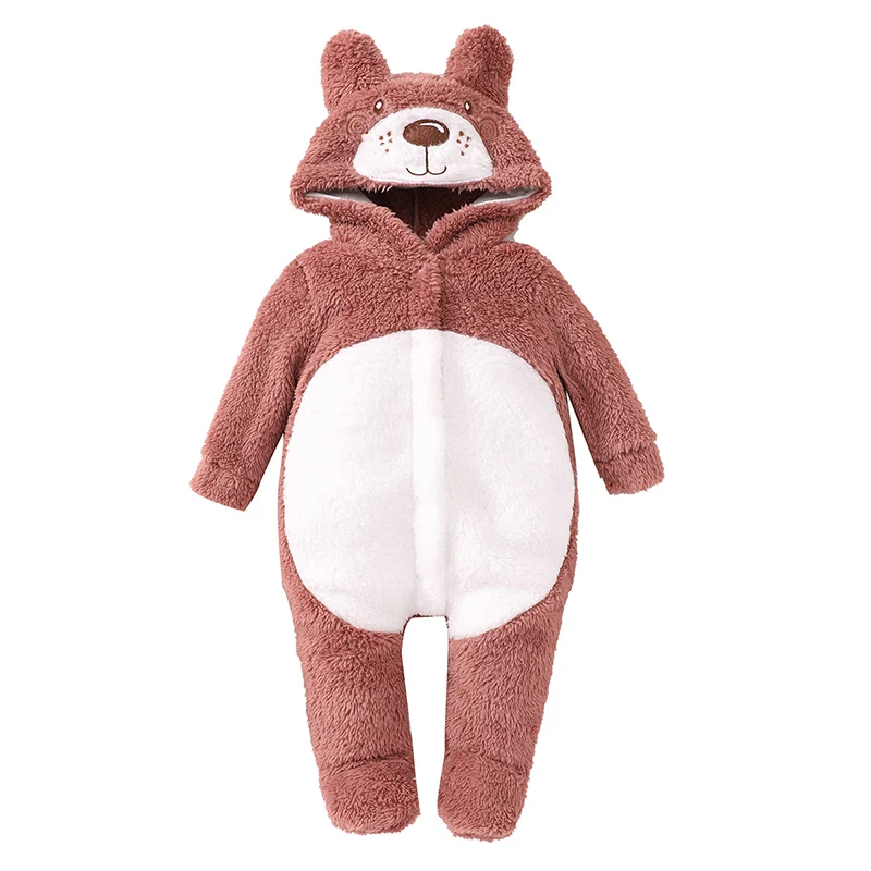 Halloween Baby Clothes Long Sleeve Hooded Animal Romper Jumpsuit Cosplay Costume for Boys Girls