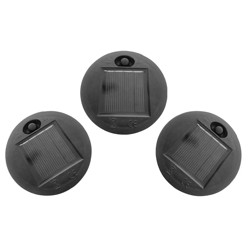 

3 Pcs Replacement Solar Panels for Garden Lights Outdoor Parts Lamp Head Plastic Fairy Tops Lantern