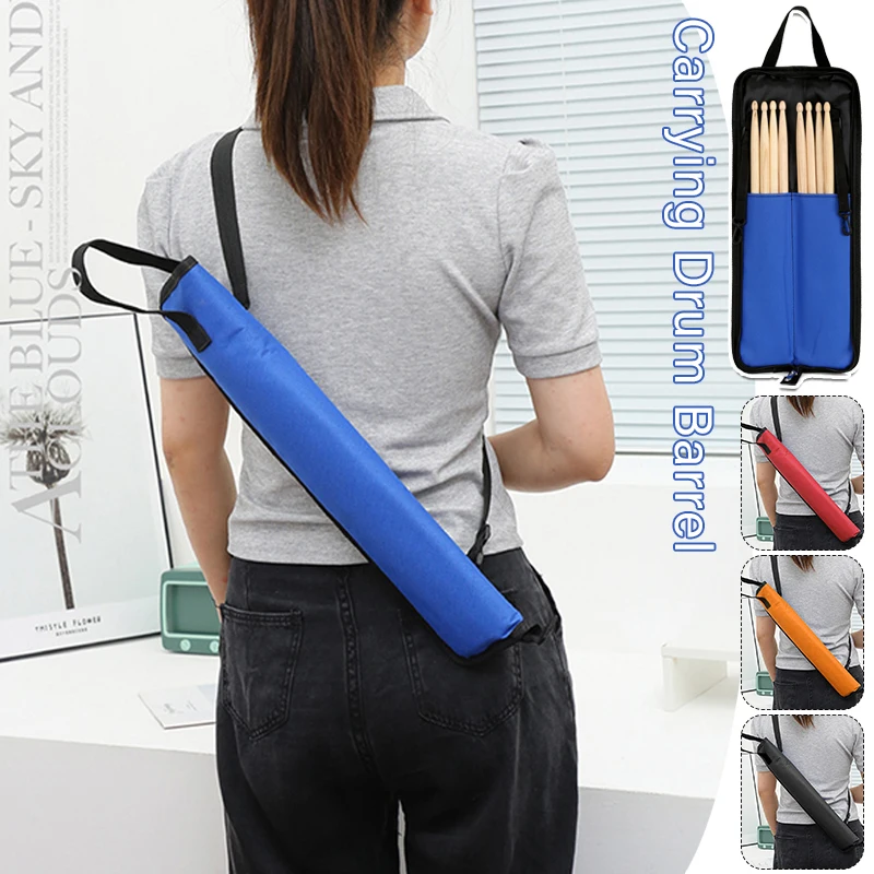 Drum Stick Bag Shoulder Thickened Portable Drum Stick Bag 600D Oxford Waterproof Jazz Backpack Music Book Handbag