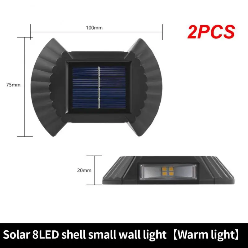 

Настенный светильник Kedia на солнечной батарее, уличное водонепроницаемое освещение вверх и вниз, декоративные настенные лампы для сада, двора, забора, 2 шт.