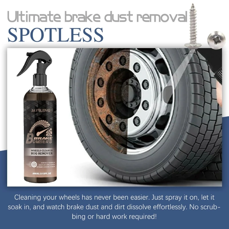 

Upgraded Wheel Cleaner Non-Acid Wheel Cleaning Achieve Sparkling Wheels