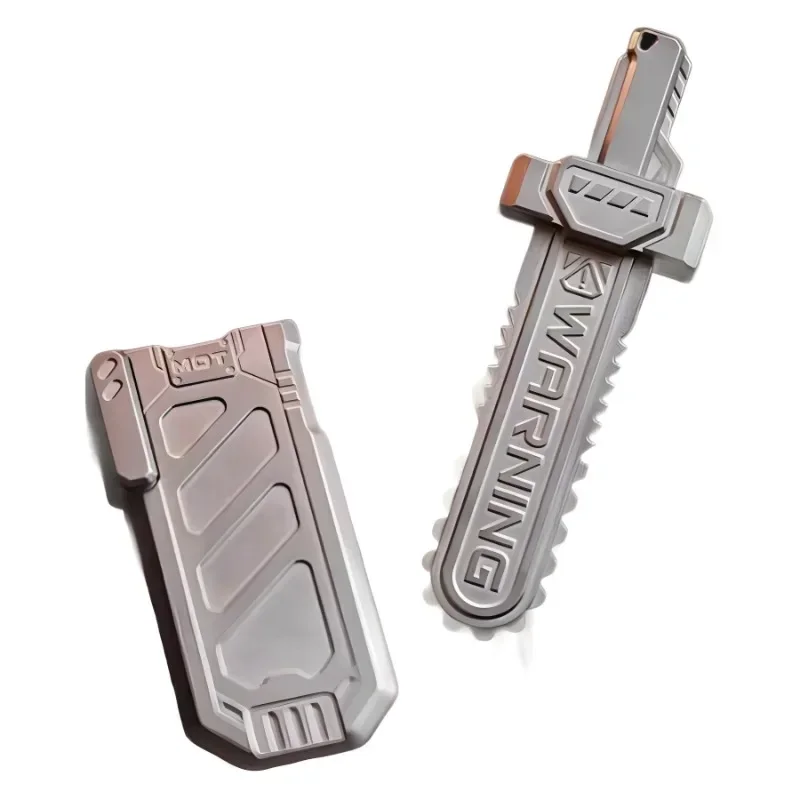 Hand play object sword Push Card mechanical black technology edc toy decompression fidget spinner Push Card Pushing