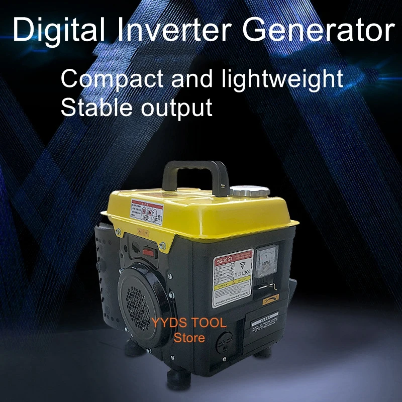 micro home small mini portable portable handheld inverter generator 1kw220V mute manual generator