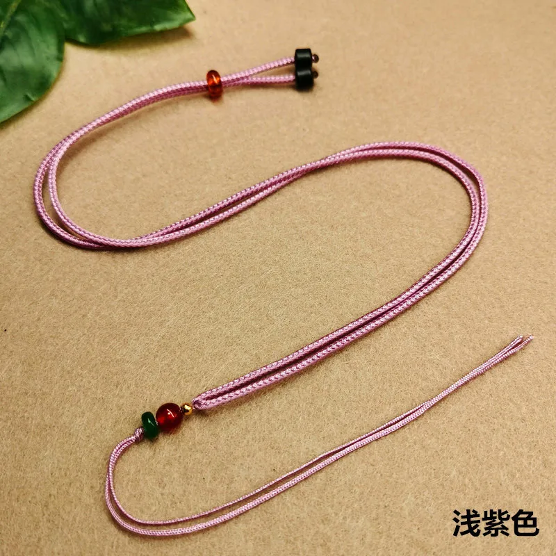 20pcs Adjustable Necklace Weave Red Black Rope DIY Necklace Jade Hanging  Neck Rope String for DIY