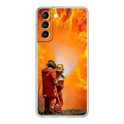 Firefighter Heroes Fireman Clear Phone Case for Samsung S20 Plus (B7)