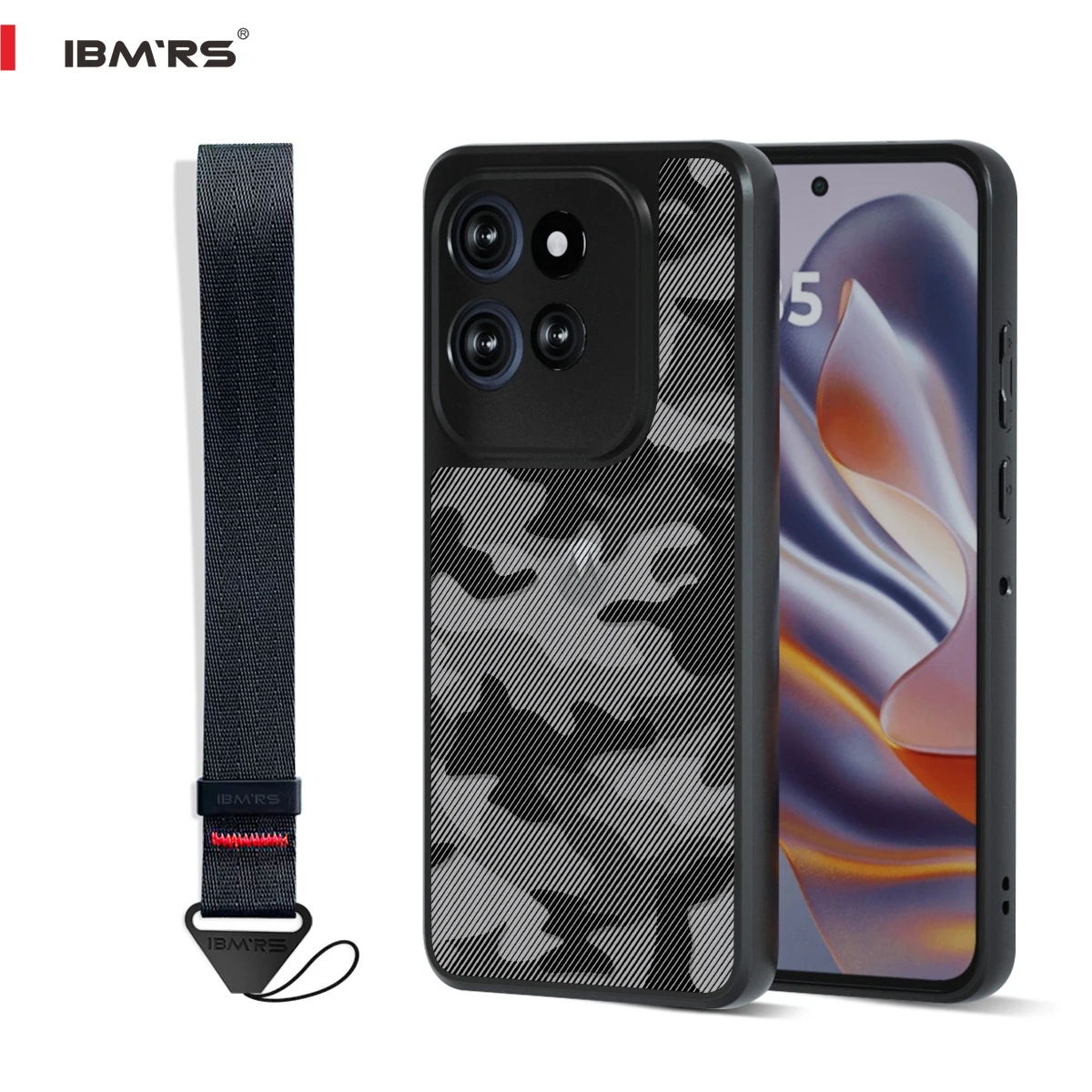 Military Camo Shockproof Case with Lanyard - Army Style Protective Cover