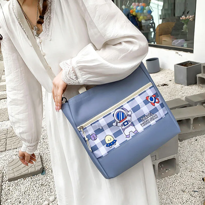 5Pcs/Set Cute Canvas Women School Backpacks for Teenage Girls Book Bag Student High Quality Travel Laptop Backpack Female