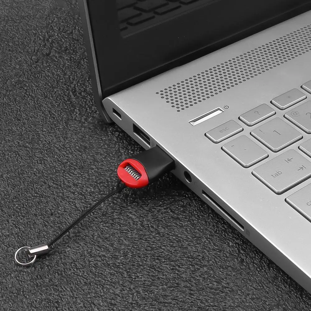 Memory card reader portable USB 2.0 TF flash memory micro SD/TF card reader adapter for laptop mini mobile phone