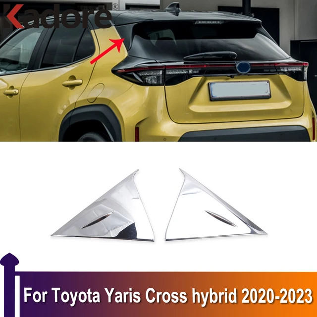 Autozubehör für Toyota Yaris Cross Hybrid 2021 2014-2018 Heckscheiben  abdeckung Chrom Heckscheiben Zierleiste Streifen Aufkleber Styling -  AliExpress