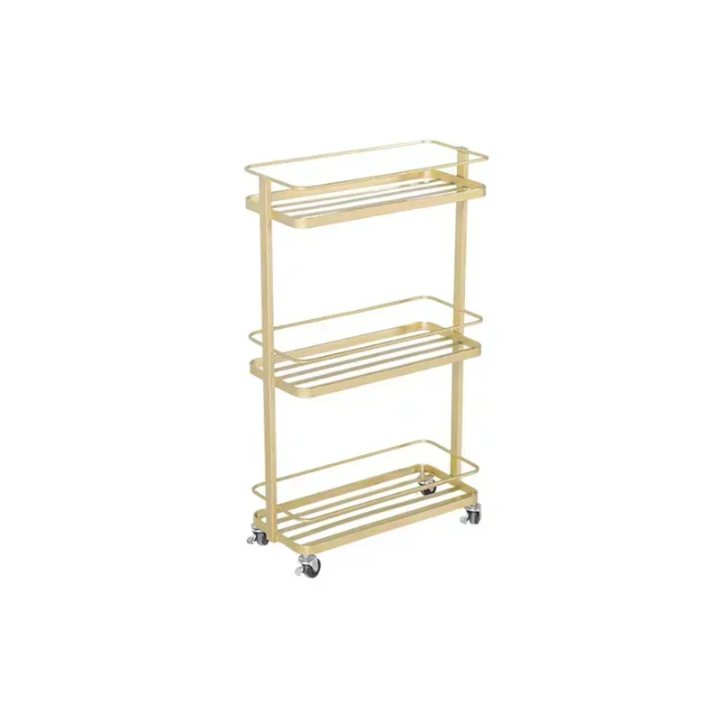 Trolley Gold Station Barber for Salon Cosmetics Bar Trolly Manicure Furniture Beauty Organizers Trolleys Vintage Pink Makeup Box