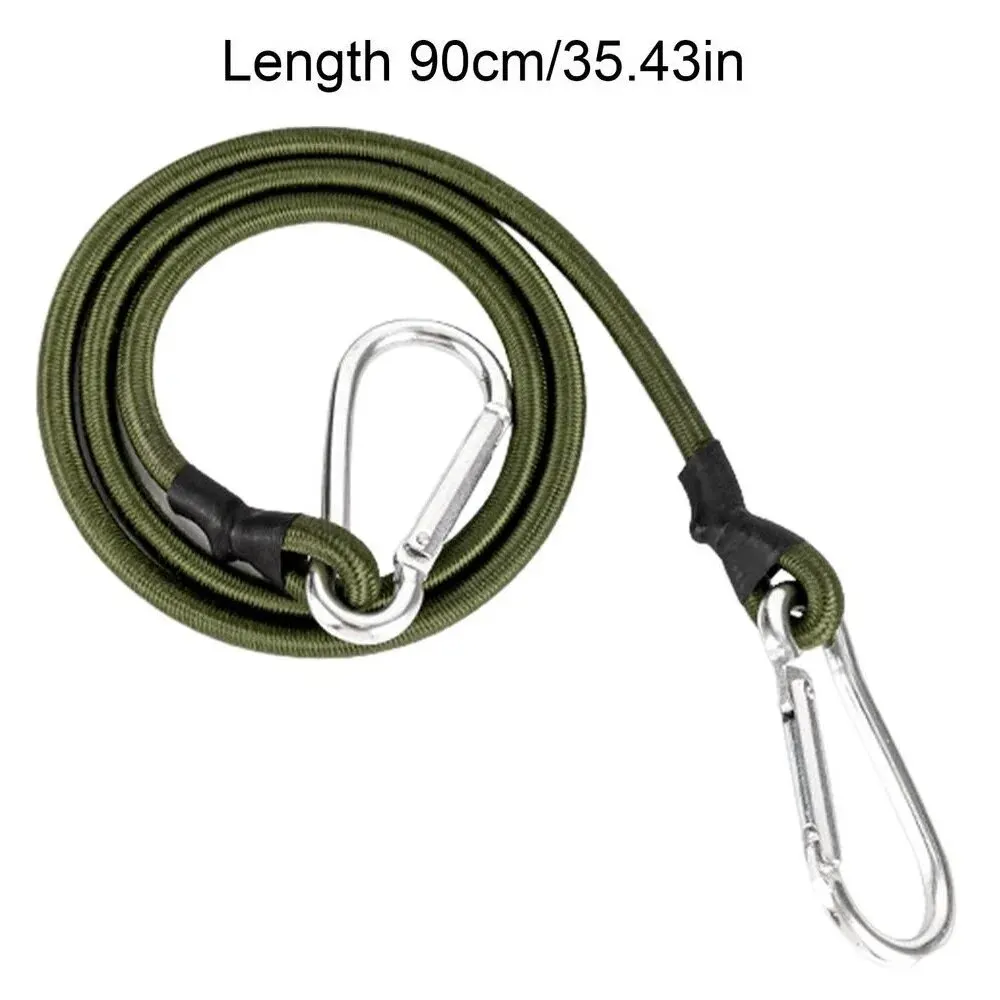 Durable Outdoor Elastic Tie Strap with Carabiner Hooks