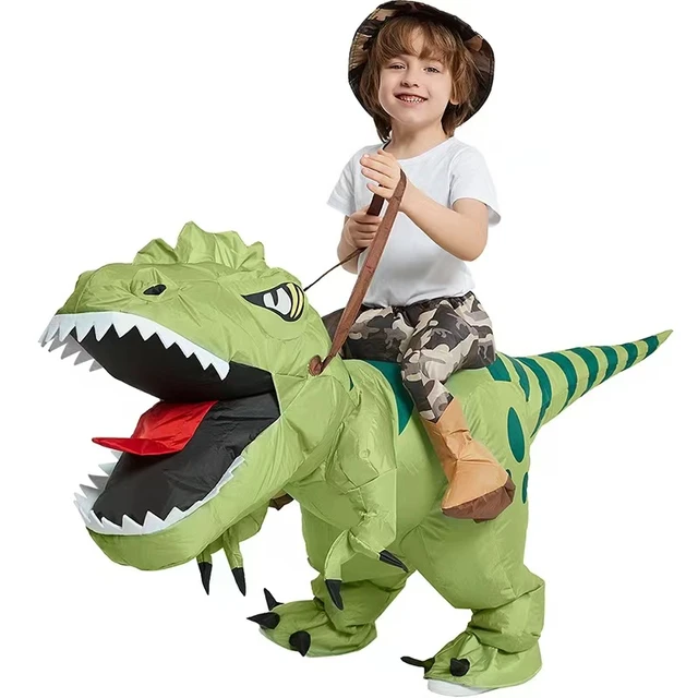 Gonflable Dinosaure Costume Équitation Diplodocus Drôle Halloween