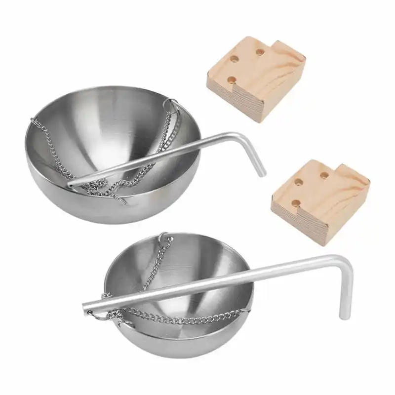 Stainless Steel Sauna Bowl Aroma Bowl Cup Exquisite Essential Oil Sauna Room Aromatherapy Essential Oil for Steam Room sauna bowl accessories