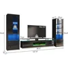 TV Stand with Fireplace and Bookcases, 80" 2-Tier Fireplace TV Stand with 40" Fireplace, 2 X Bookshelves, Tv Stands Fireplace 2